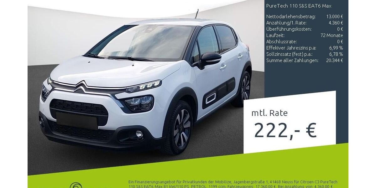Citroen C3 11.879 km 17.360 &euro; Stuhr 28816