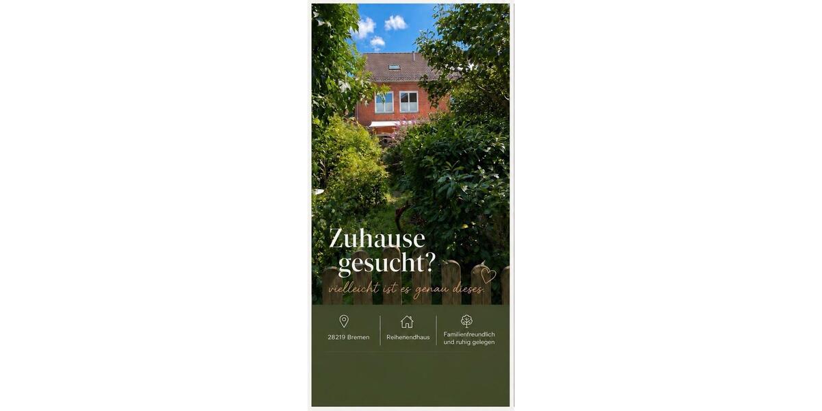 Reihenhaus Bremen Gröpelingen - 4 Zimmer, 119 m&sup2;, 370.000&euro; | Angebot:27246978