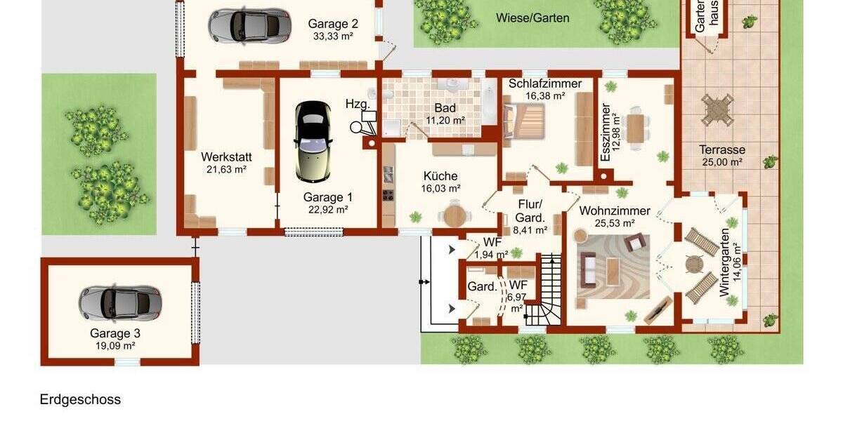 Einfamilienhaus Langwedel Etelsen - 7 Zimmer, 253 m&sup2;, 399.000&euro; | Angebot:25688767