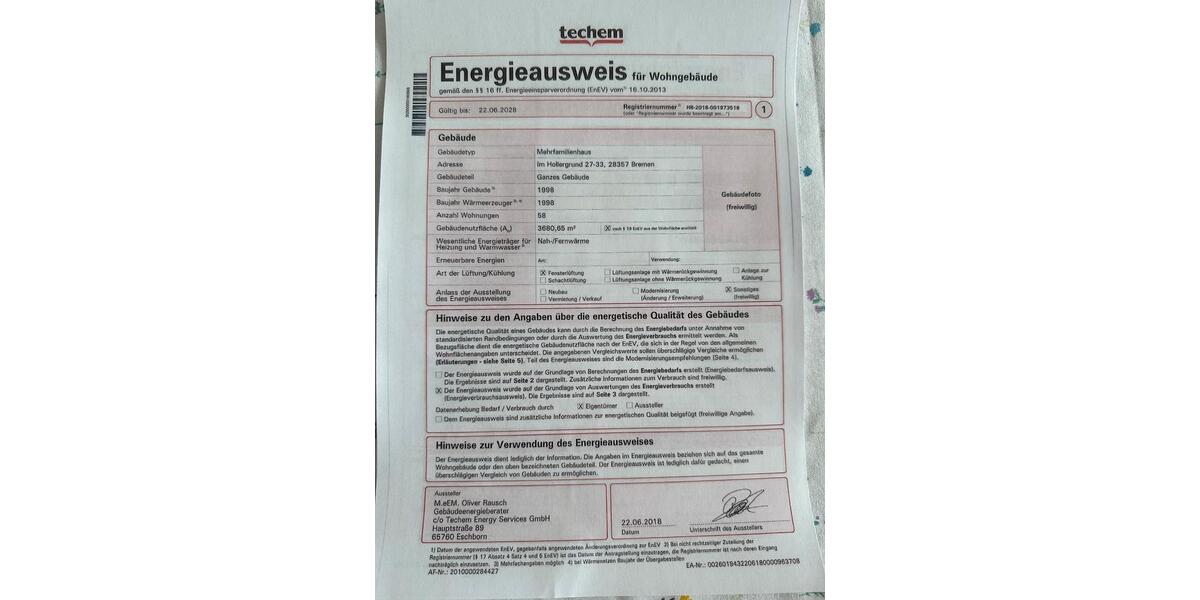 Etagenwohnung Bremen Blockland - 2 Zimmer, 53 m&sup2;, 179.000&euro; | Angebot:26926541