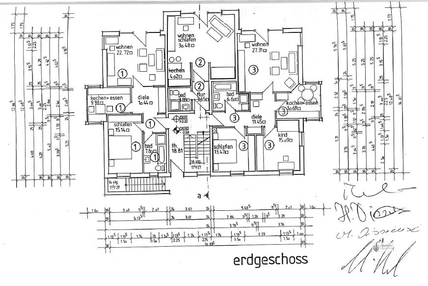 Frisch renovierte 2 Zi - Wohnung mit 67 m² Wfl. + Einbauküche mit Garage und Garten - Erdgeschoßwohnung Stuhr | Angebot:26283477