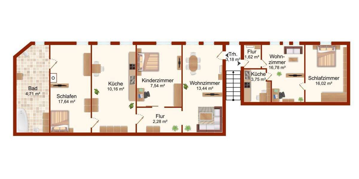 Mehrfamilienhaus, Wohnhaus Stuhr / Fahrenhorst Fahrenhorst - 1 Zimmer, 237 m&sup2;, 379.000&euro; | Angebot:25688793