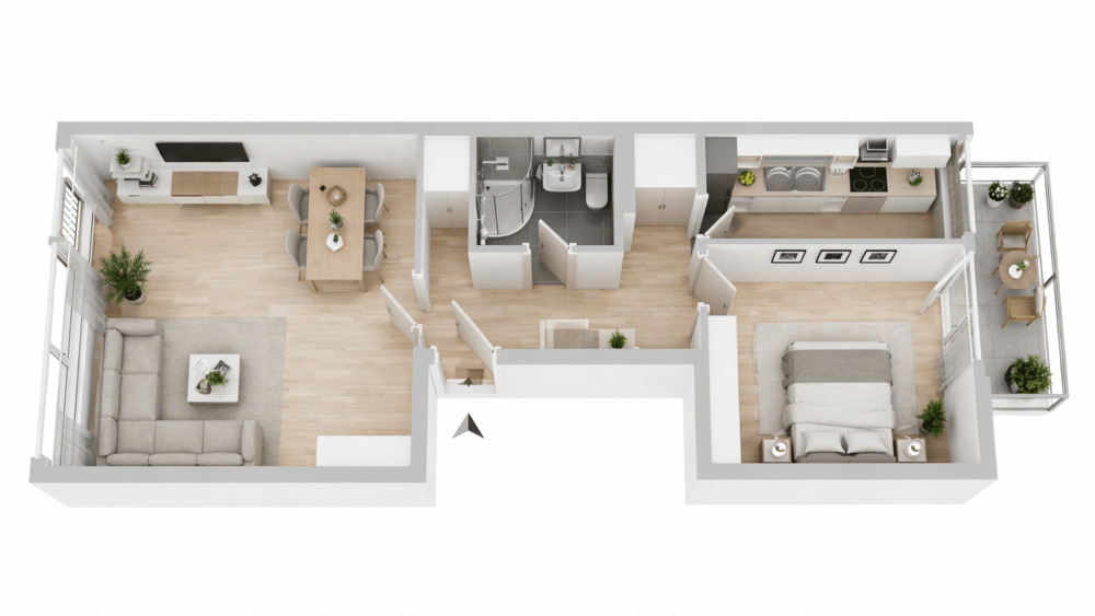 Etagenwohnung Bremen Bahnhofsvorstadt - 2 Zimmer, 57 m&sup2;, 172.000&euro; | Angebot:26501881