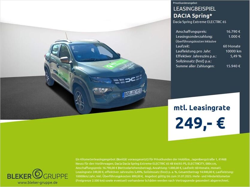 Dacia Spring 5.900 km 15.790 € Bremen 28207