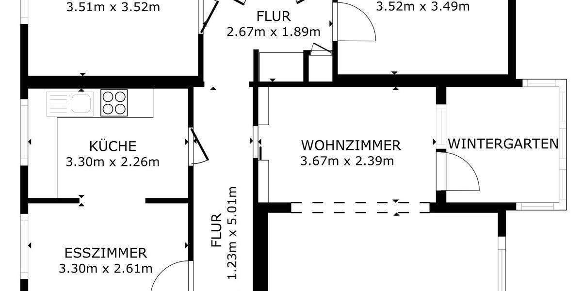 Etagenwohnung Bremen Ellenerbrok-Schevemoor - 4 Zimmer, 82 m&sup2;, 229.000&euro; | Angebot:24711881