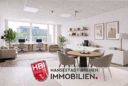 City Repräsentative Gewerbefläche mit Blick auf die Weserpromenade - Arbeiten in Bremer Toplage 1 zimmer