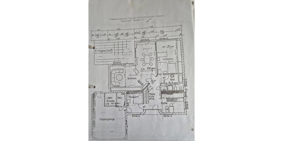 Bungalow Schwanewede - 5.5 Zimmer, 200 m&sup2;, 425.000&euro; | Angebot:25516789