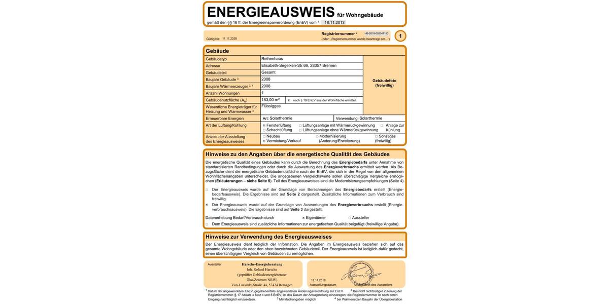 Reihenhaus Bremen Blockland - 5 Zimmer, 164 m&sup2;, 579.000&euro; | Angebot:27083141