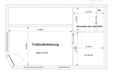 Ab 2026 Laden Büro Praxis - ohne Makler - Ecklage zimmer
