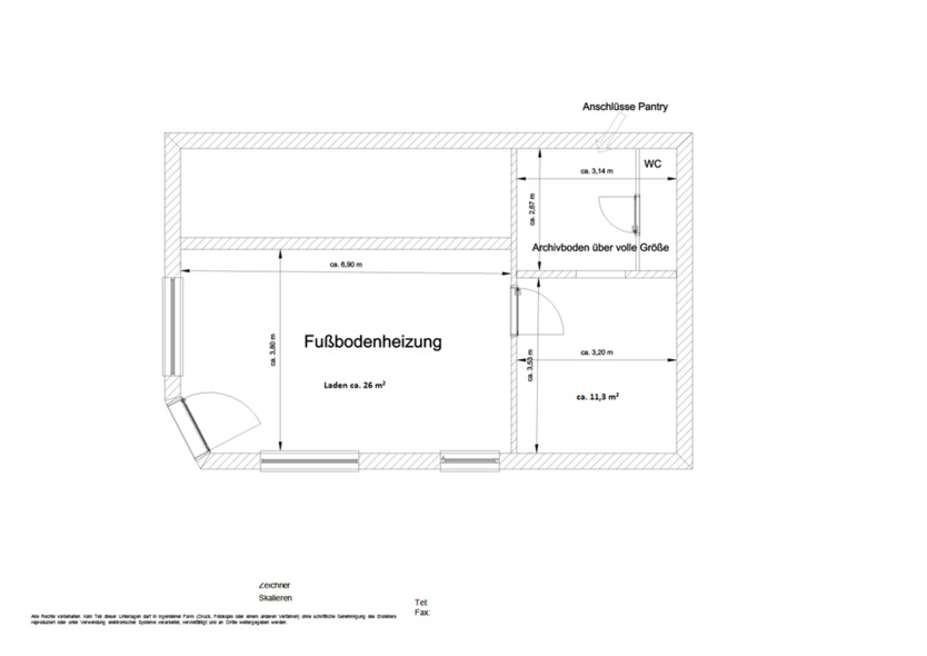 Ab 2026 Laden Büro Praxis - ohne Makler - Ecklage zimmer