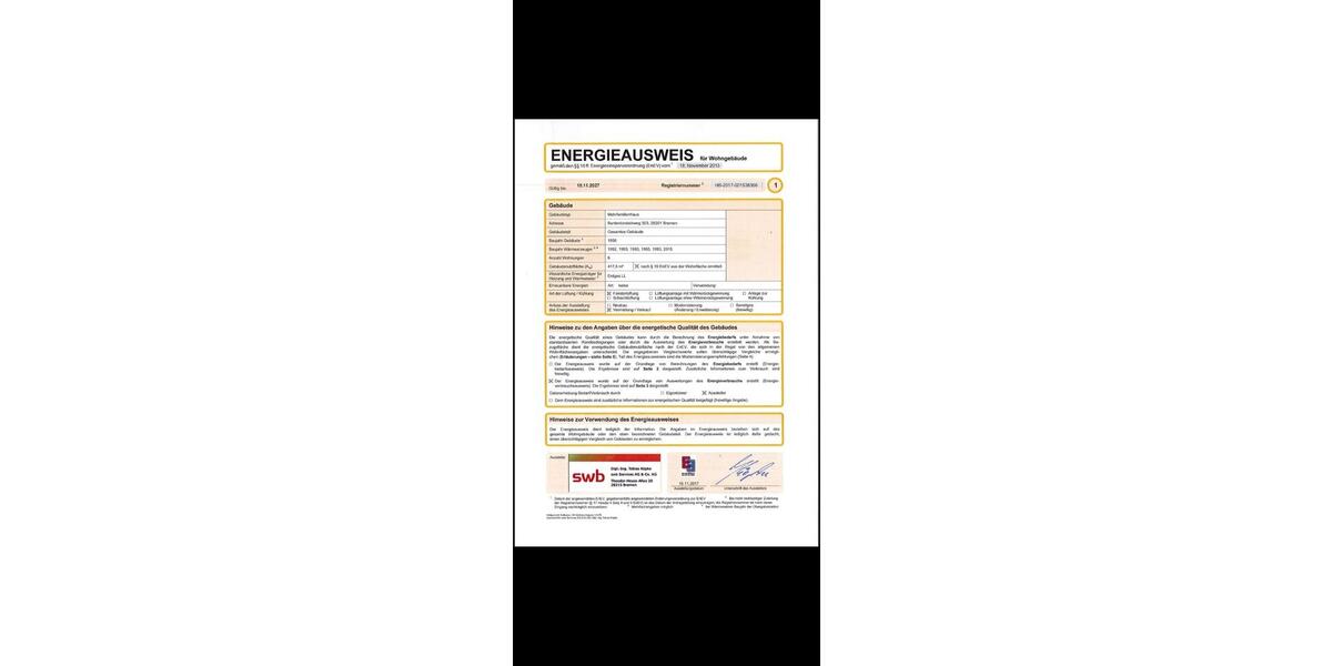 Dachgeschoßwohnung Bremen Neustadt - 3 Zimmer, 51 m&sup2;, 130.000&euro; | Angebot:24601870