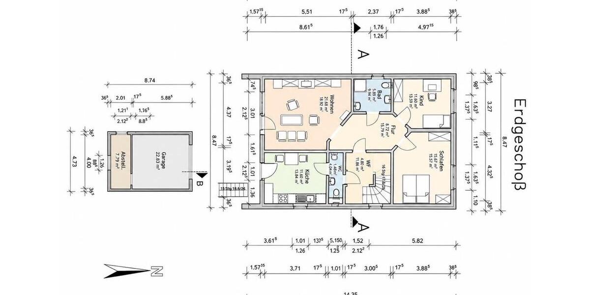 Mehrfamilienhaus, Wohnhaus Bassum - 6 Zimmer, 165 m&sup2;, 525.000&euro; | Angebot:26764545