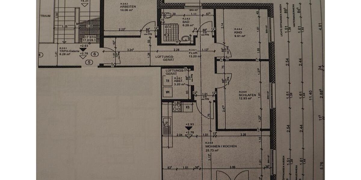 Etagenwohnung Oyten - 4 Zimmer, 86 m&sup2;, 1.096&euro; | Angebot:26687723