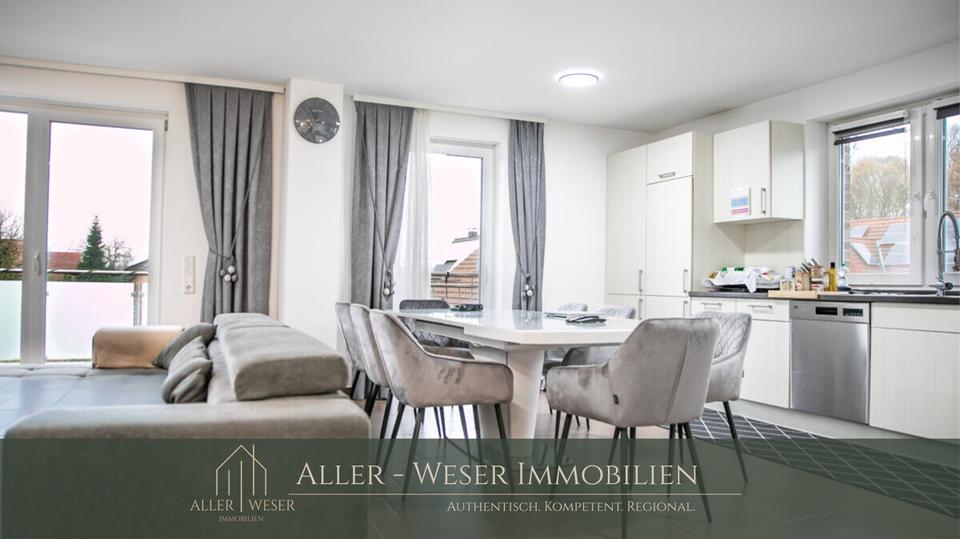 Etagenwohnung Langwedel - 3 Zimmer, 91 m&sup2;, 1.120&euro; | Angebot:25988173