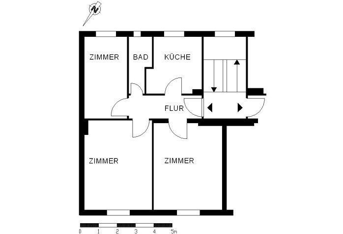 Etagenwohnung Bremen Findorff - 3 Zimmer, 63 m&sup2;, 690&euro; | Angebot:25537339