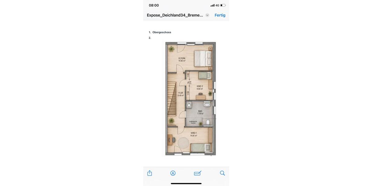 Doppelhaushälfte Bremen Obervieland - 5 Zimmer, 147 m&sup2;, 625.000&euro; | Angebot:26931880
