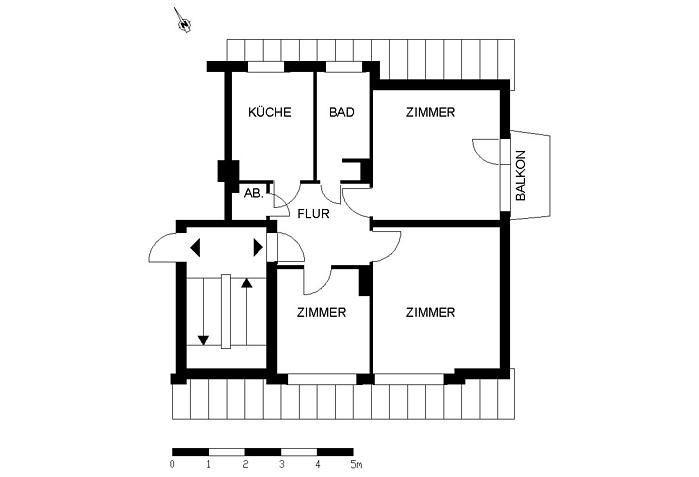 Nur mit WBS - schicke 2,5-Zimmer-Dachgeschosswohnung zimmer