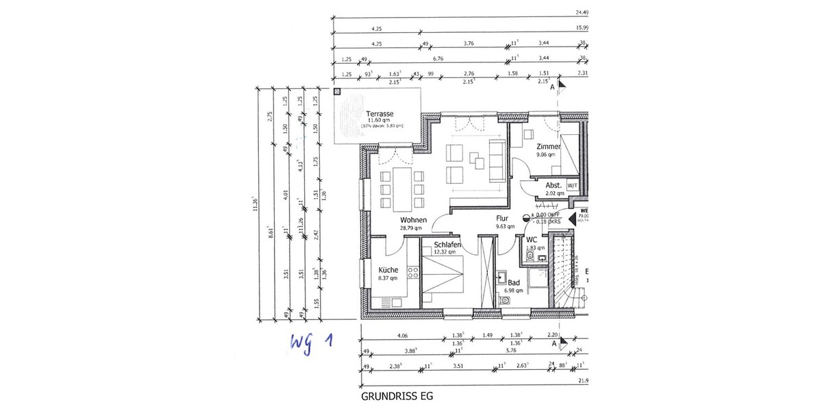 Neubau EG-Whg. links mit Terrasse und Garten Garage und 2 Abstellräumen + Luft-Wärme-Heizung - Erdgeschoßwohnung Syke | Angebot:26480236