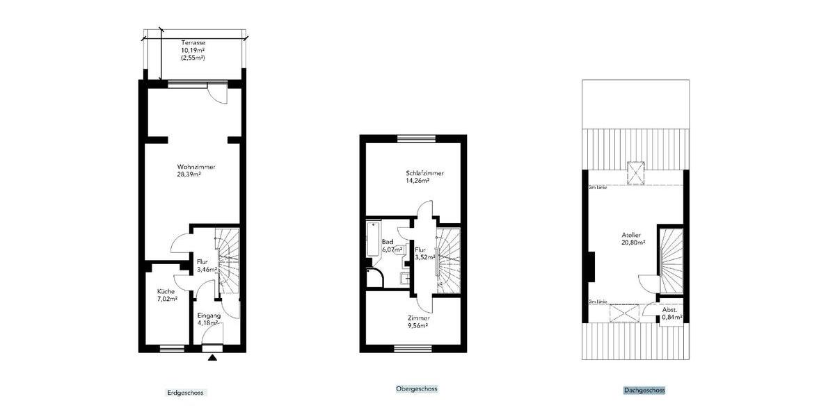 Reihenhaus Bremen Huchting - 4 Zimmer, 100 m&sup2;, 239.000&euro; | Angebot:26764768