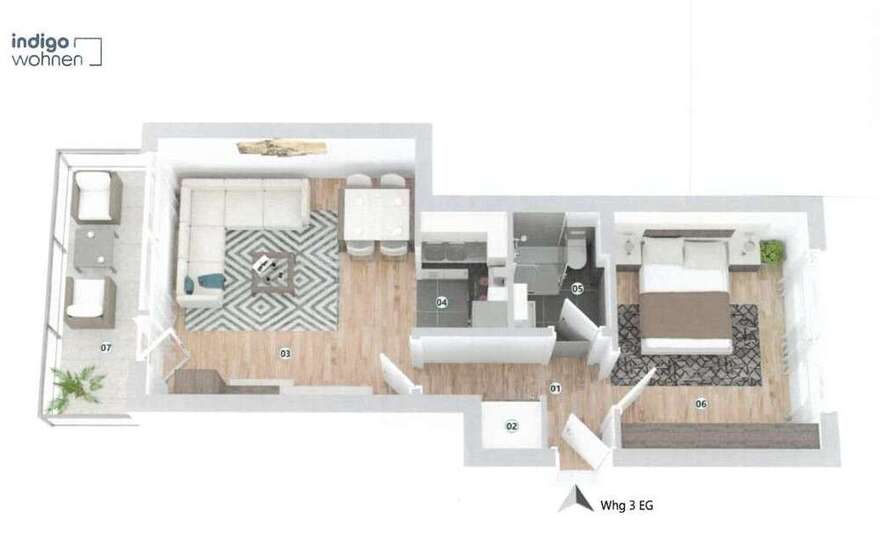 Wohnung zum Mieten in Bremen 650 € 50 m²