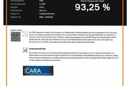 Peugeot e-208 30.900 km 18.790 &euro; Bremen 28207