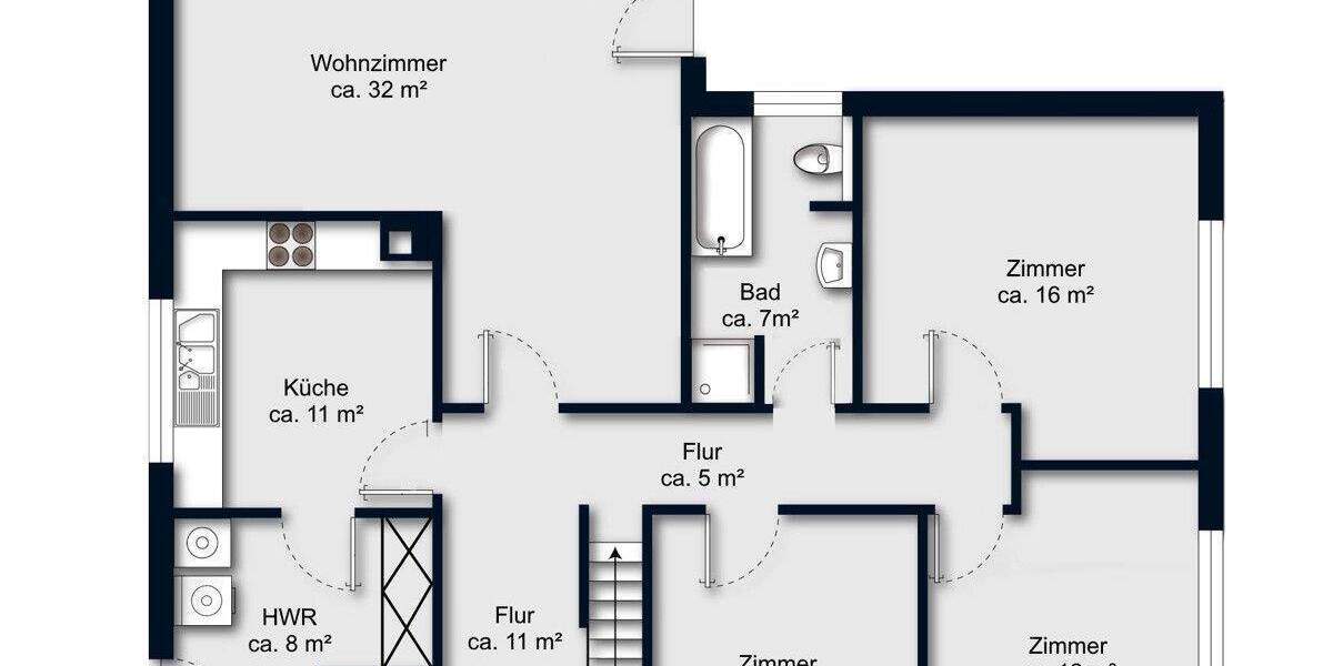 Einfamilienhaus Schwanewede / Neuenkirchen Neuenkirchen - 7 Zimmer, 170 m&sup2;, 1.500&euro; | Angebot:25800399