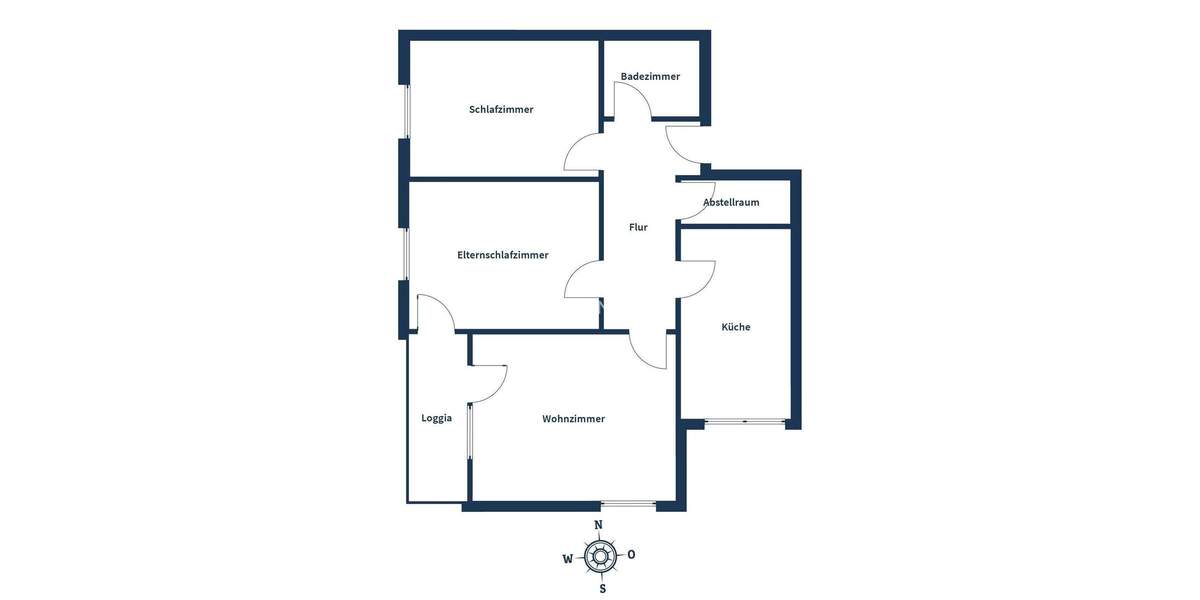 Etagenwohnung Bremen Kirchhuchting - 3 Zimmer, 75 m&sup2;, 129.000&euro; | Angebot:25677548