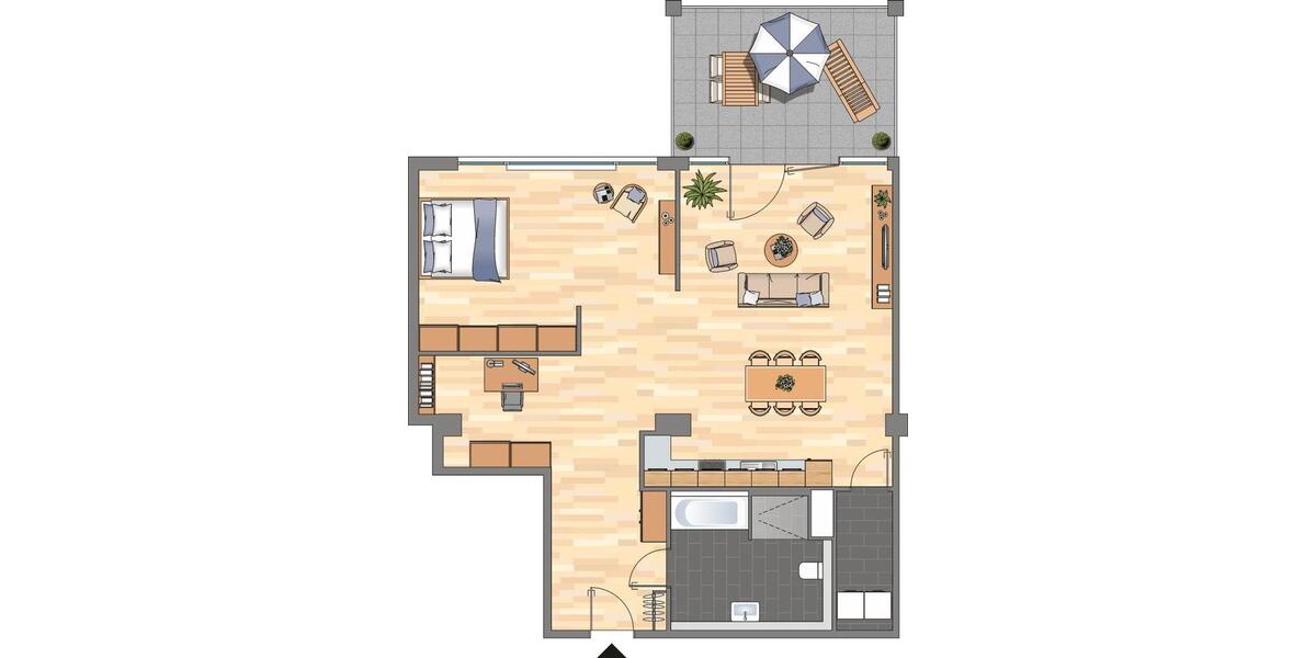 Etagenwohnung Bremen Häfen - 1 Zimmer, 98 m&sup2;, 1.409&euro; | Angebot:24908835