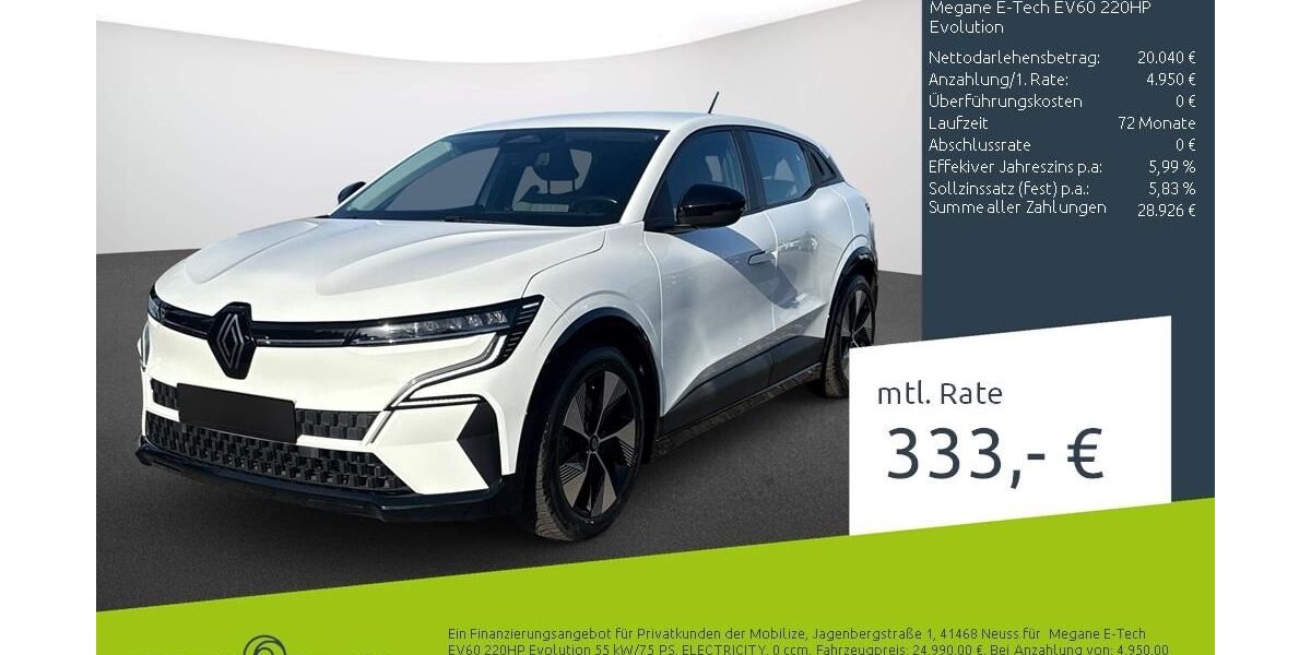 Renault Megane 36.889 km 24.666 &euro; Stuhr 28816