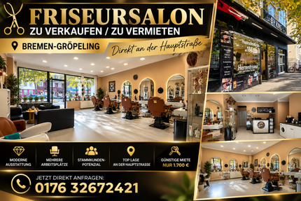 Friseur abzugeben! Etablierter Standort in Bremen! - Haus Bremen Burglesum | Angebot:27556609