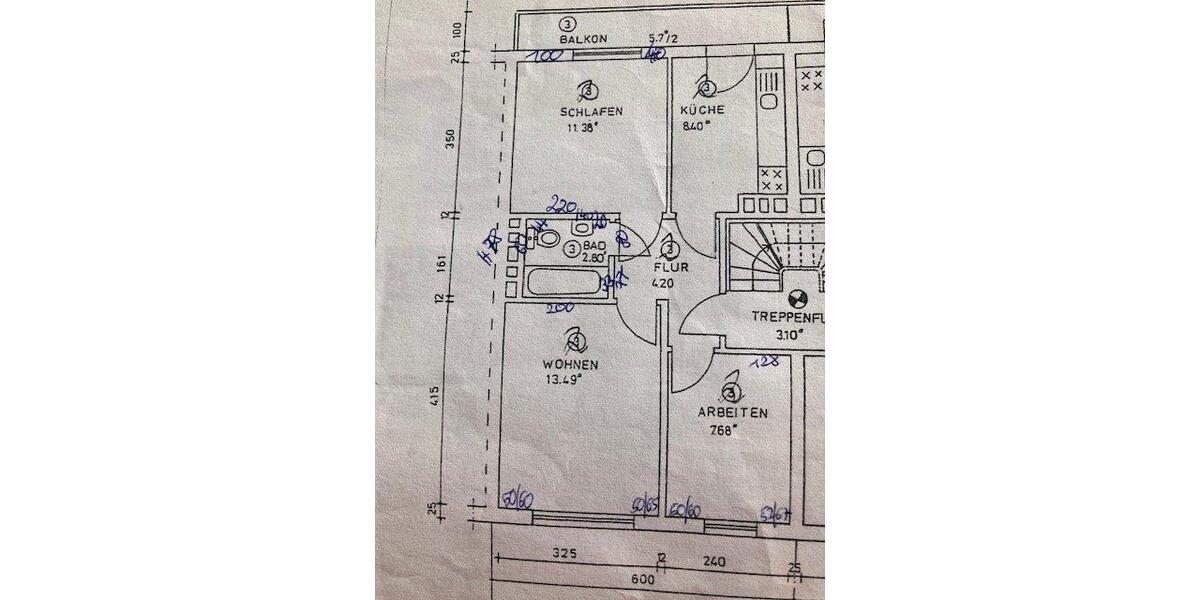 Etagenwohnung Bremen Östliche Vorstadt - 2.5 Zimmer, 50 m&sup2;, 170.000&euro; | Angebot:26201130