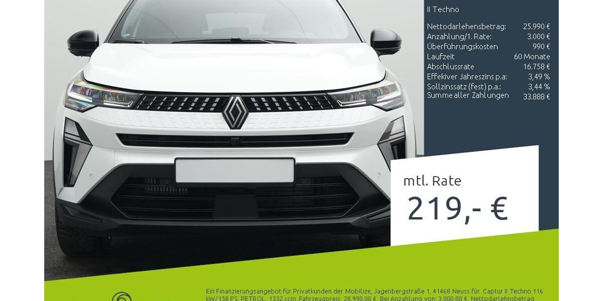 Renault Captur 6.401 km 22.695 &euro; Stuhr 28816
