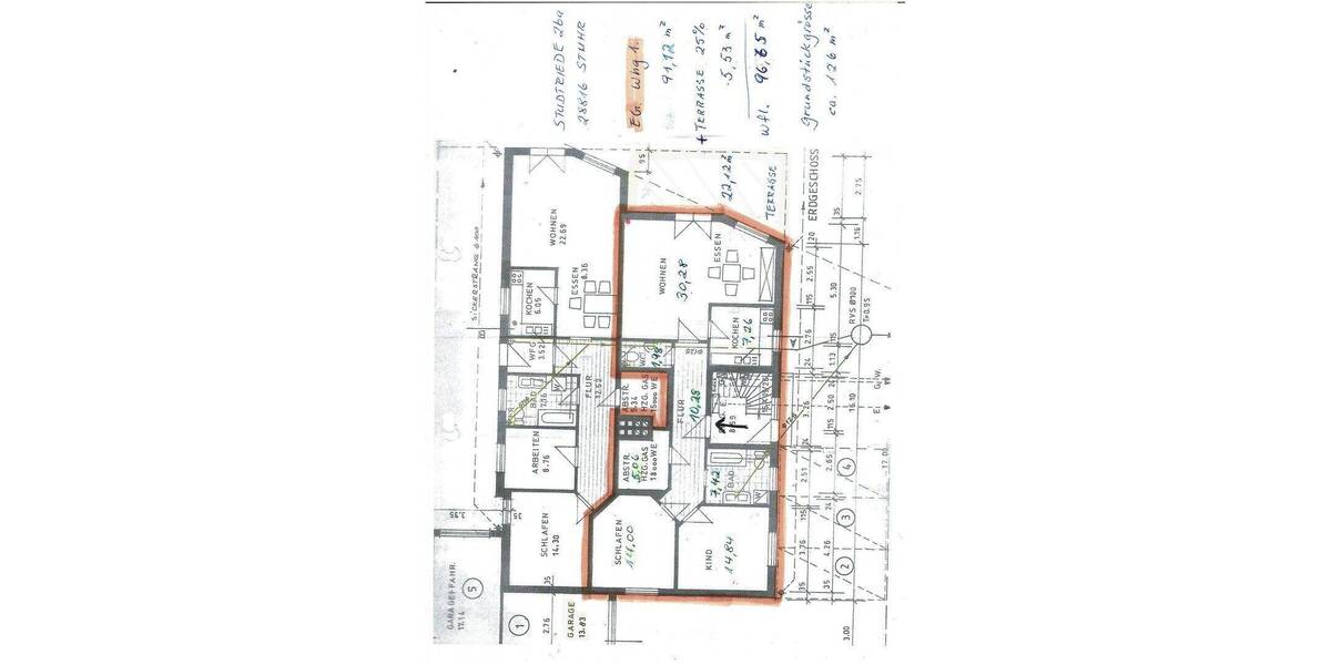 Etagenwohnung Brinkum Brinkum - 3 Zimmer, 96 m&sup2;, 255.000&euro; | Angebot:26472805