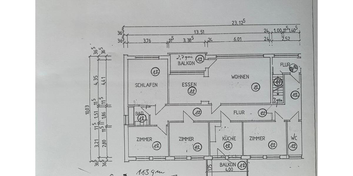 Etagenwohnung Bremen Findorff - 4 Zimmer, 145 m&sup2;, 460.000&euro; | Angebot:27421825