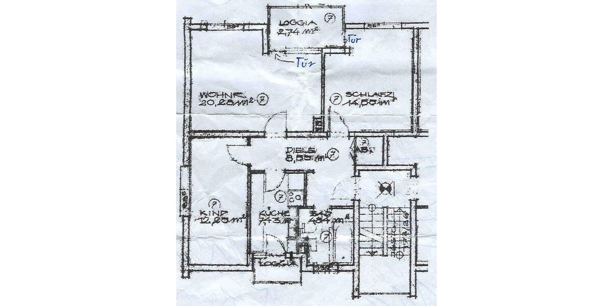 Etagenwohnung Bremen Hastedt - 3 Zimmer, 70 m&sup2;, 238.000&euro; | Angebot:26218149