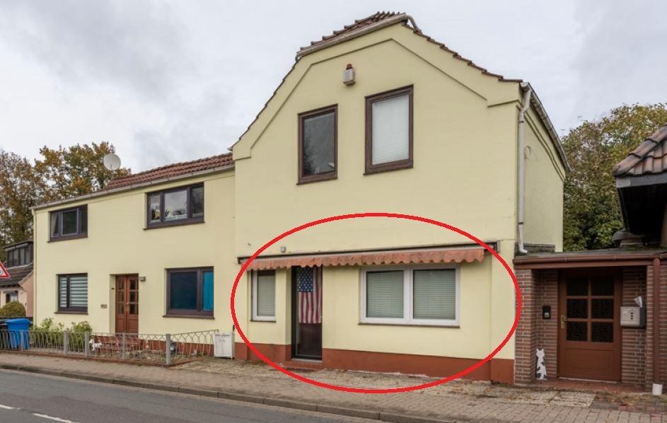 Erdgeschoßwohnung Ritterhude - 1 Zimmer, 40 m&sup2;, 630&euro; | Angebot:26294949