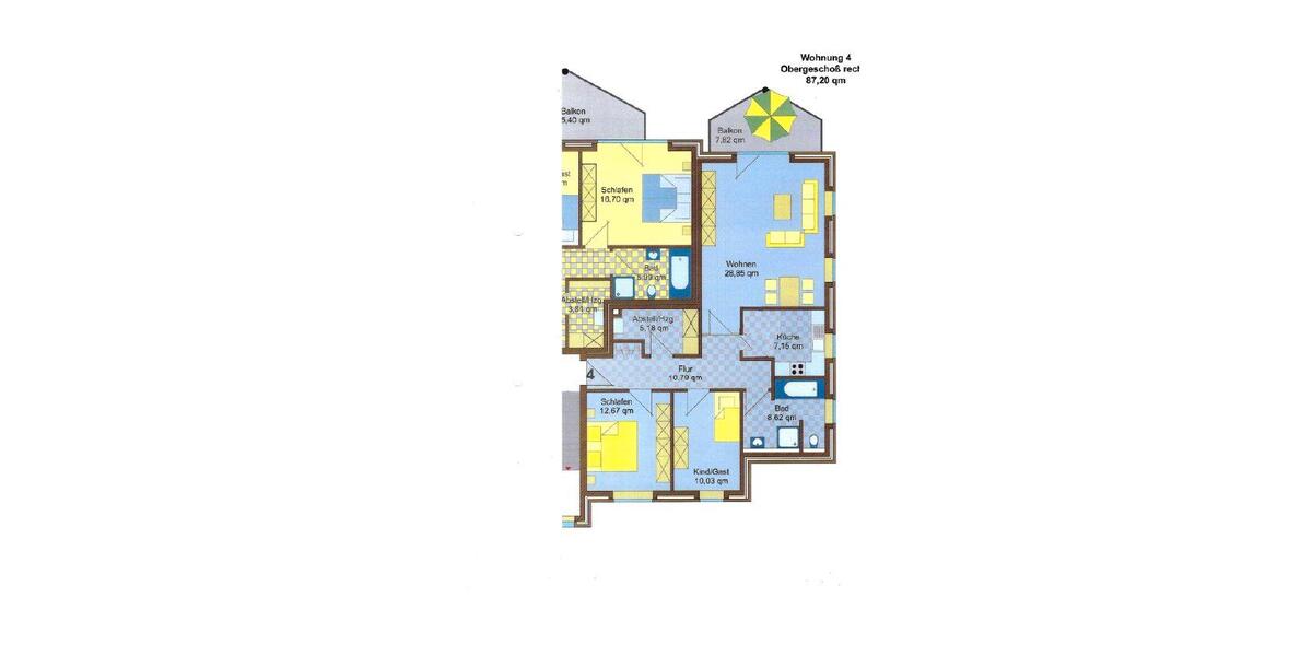 Terrassenwohnung Stuhr - 3 Zimmer, 87 m&sup2;, 285.000&euro; | Angebot:26706934