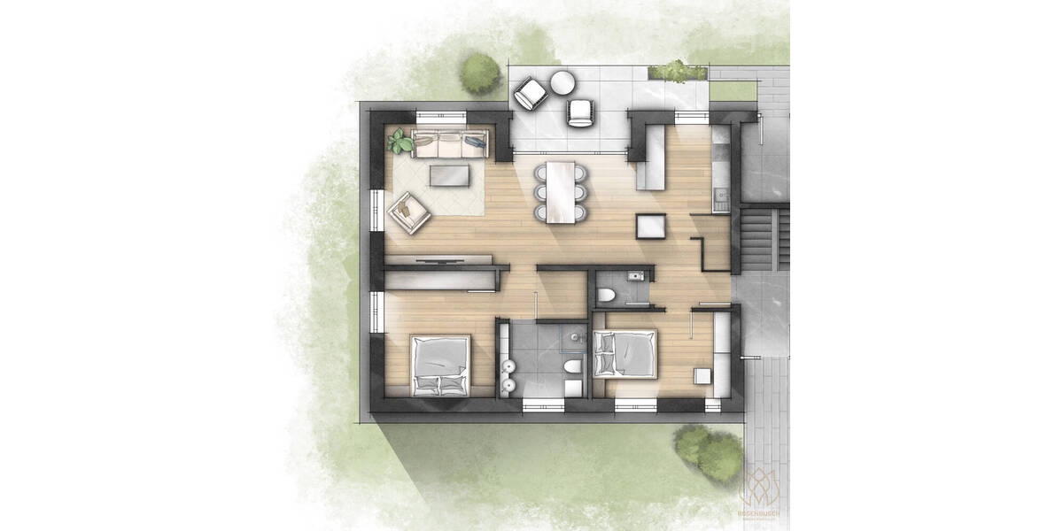 Etagenwohnung Worpswede - 3 Zimmer, 99 m&sup2;, 448.000&euro; | Angebot:25983816