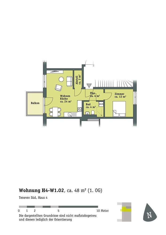 Wohnung zum Mieten in Bremen 457 € 47.78 m²