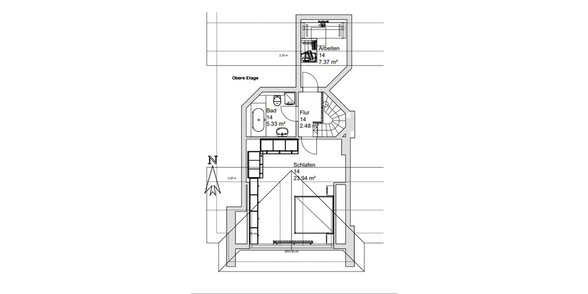 Etagenwohnung Delmenhorst Deichhorst - 2 Zimmer, 73 m&sup2;, 718&euro; | Angebot:26778451