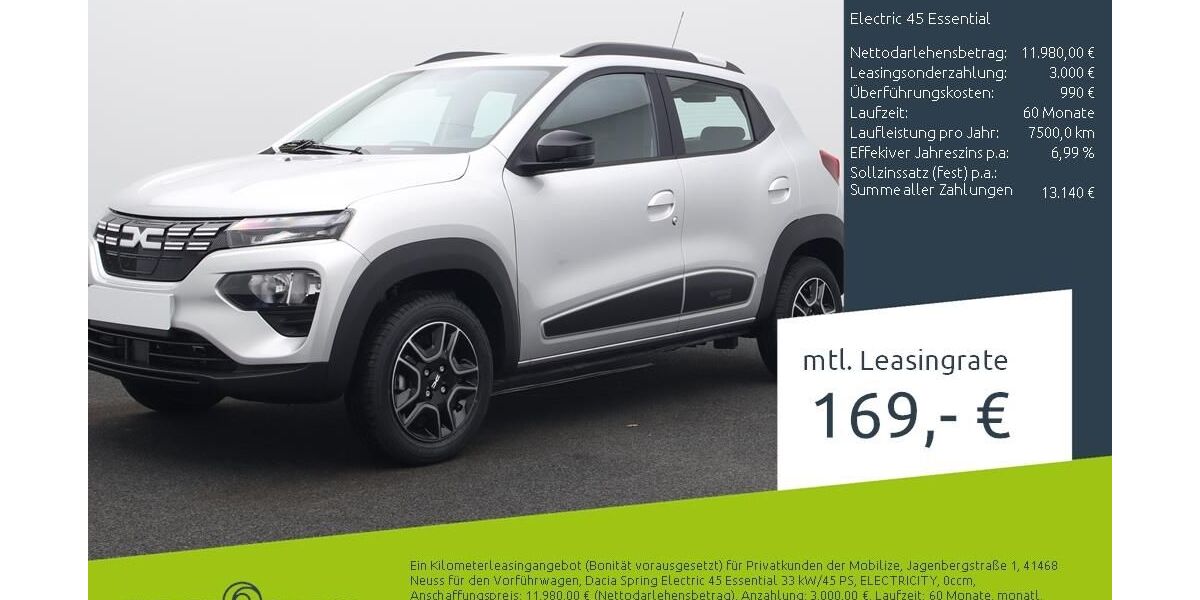 Dacia Spring 11.900 km 9.830 &euro; Stuhr 28816