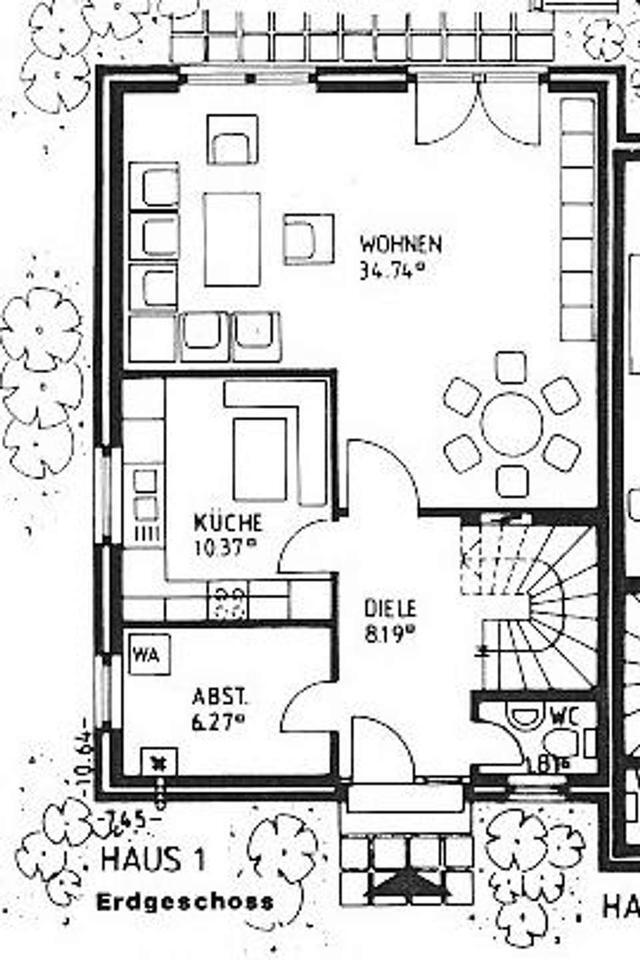 Doppelhaushälfte zu vermieten - mit Garten, Gartenhaus und PKW-Stellplatz