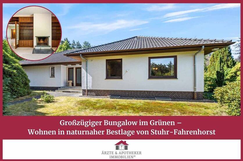 Großzügiger Bungalow im Grünen - Wohnen in naturnaher Bestlage von Stuhr-Fahrenhorst