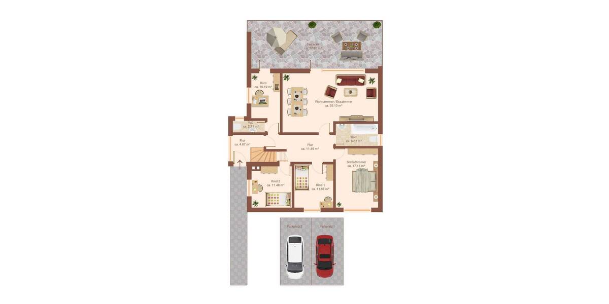 Etagenwohnung Stuhr Varrel - 4 Zimmer, 114 m&sup2;, 329.000&euro; | Angebot:26106702