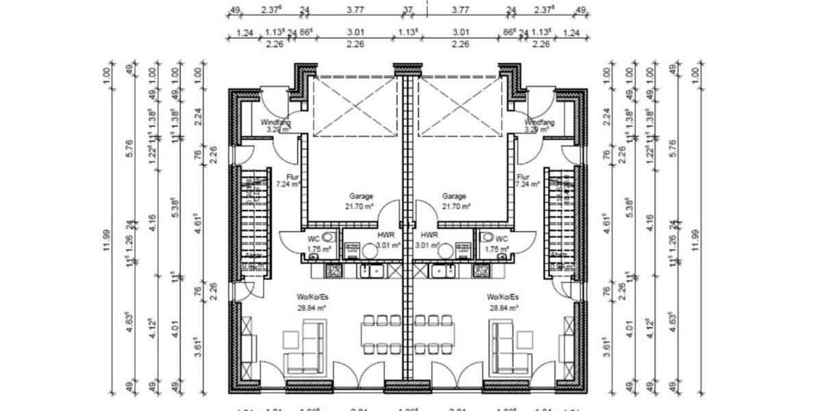 Doppelhaushälfte Bassum - 5 Zimmer, 109 m&sup2;, 1.425&euro; | Angebot:23634712