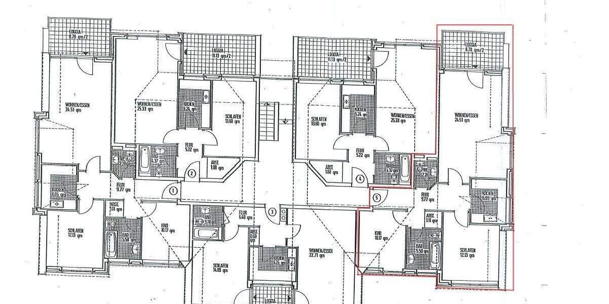 Etagenwohnung Stuhr Brinkum - 3 Zimmer, 73 m&sup2;, 219.000&euro; | Angebot:25177245