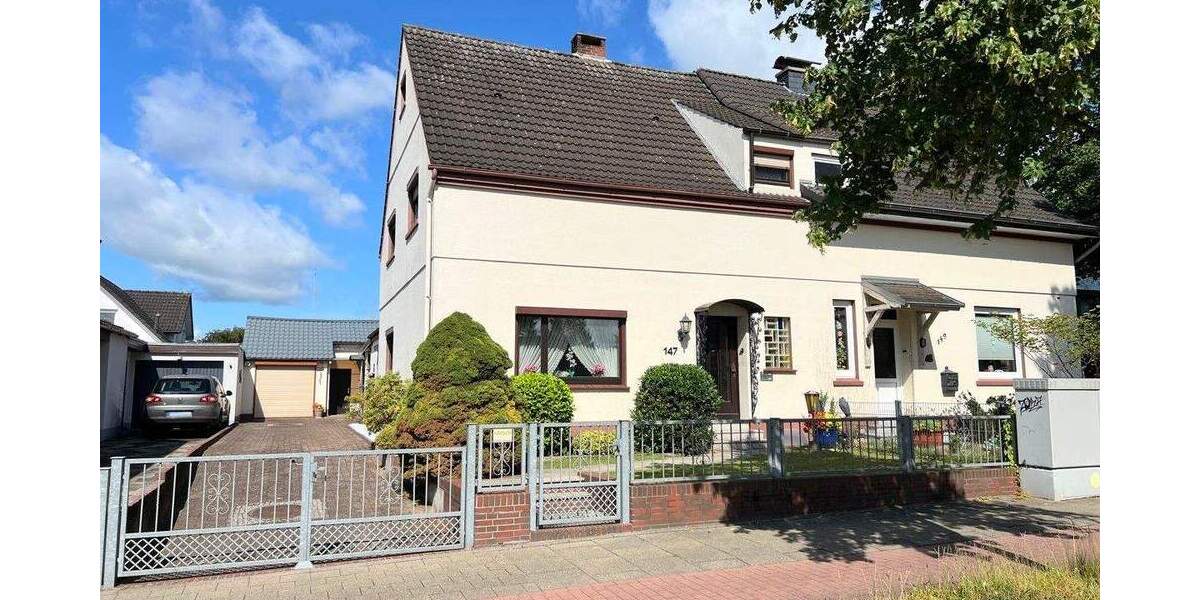 PURNHAGEN-IMMOBILIEN - Doppelhaushälfte mit Garage in guter Lage von Bremen-BlumenthalBockhorn! 4 zimmer