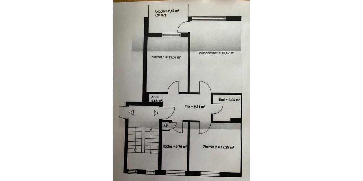 Etagenwohnung Bremen Huchting - 3 Zimmer, 65 m&sup2;, 217.500&euro; | Angebot:27200522