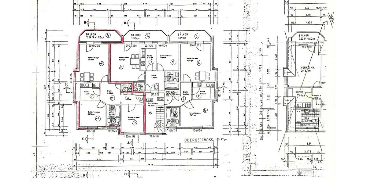 OG Wohnung für 2 Personen frisch renoviert am Zentrum von Syke + Garage + Balkon - Etagenwohnung Syke | Angebot:26943885