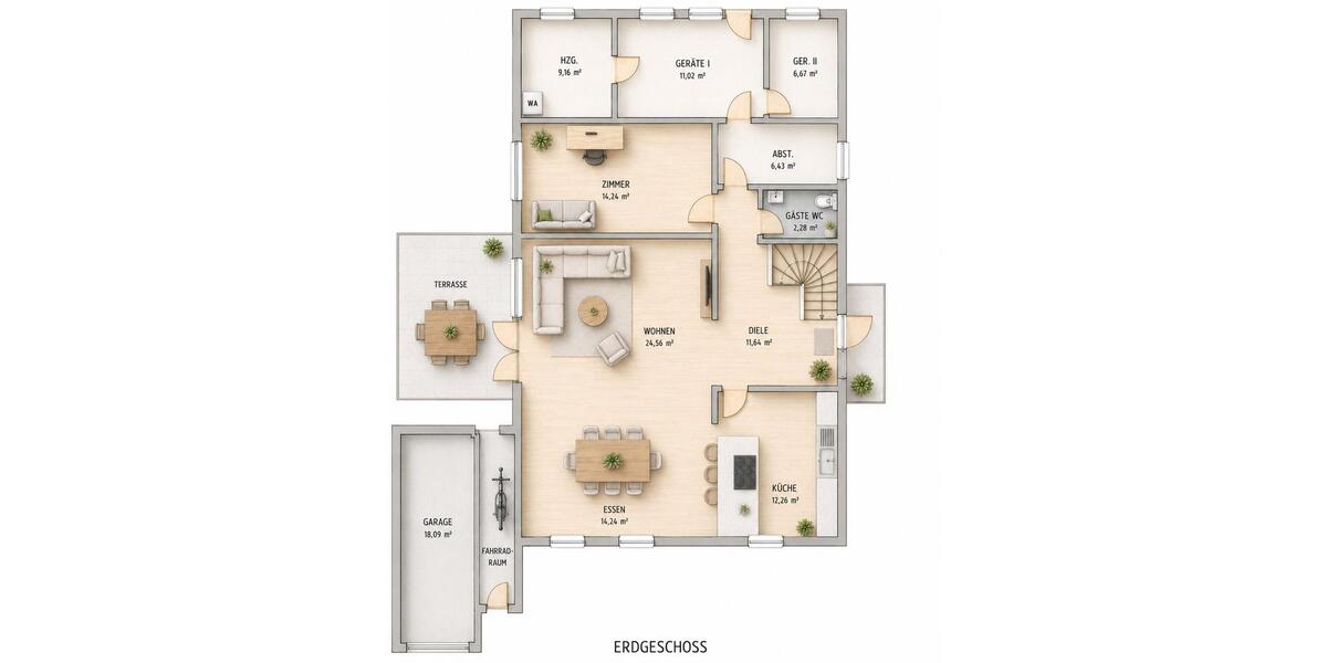 Einfamilienhaus Syke - 6 Zimmer, 155 m&sup2;, 349.000&euro; | Angebot:27030028